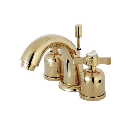 Kingston Brass KB8912ZX Millennium Widespread Bathroom Faucet, Polished Brass KB8912ZX